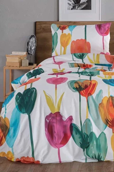 Tulip %100 Pamuk Tek Kişilik Nevresim Takımı - Resim 2