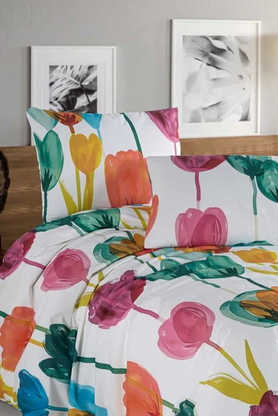 Tulip %100 Pamuk Çift Kişilik Nevresim Seti - Resim 3