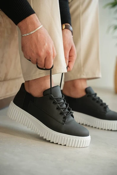 KB-X516 Kuback Siyah Cilt Günlük Erkek Ayakkabı ürün görseli