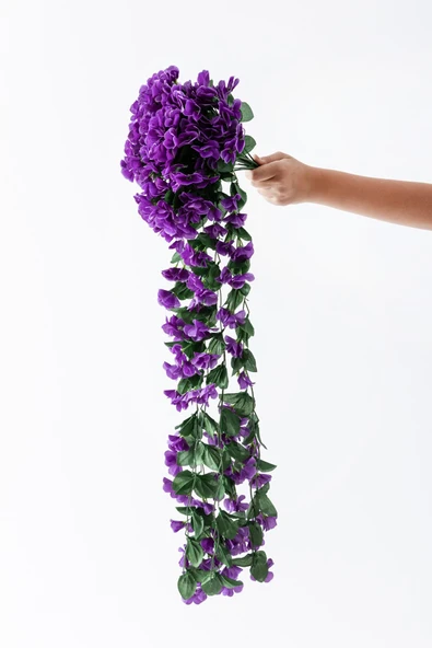 Yapay Begonvil Çiçeği 75 cm Mor 22 dal - Resim 2