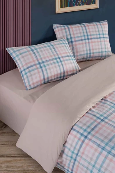 Eiston %100 Pamuk Çift Kişilik Nevresim Takımı - Resim 3