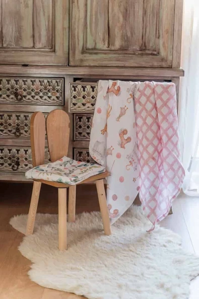 WOODYGIRL Müslin Çok Amaçlı Örtü/Battaniye ürün görseli