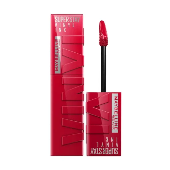 Maybelline New York Super Stay Vinyl Ink Uzun Süre Kalıcı Likit Parlak Ruj - 50 Wicked ürün görseli