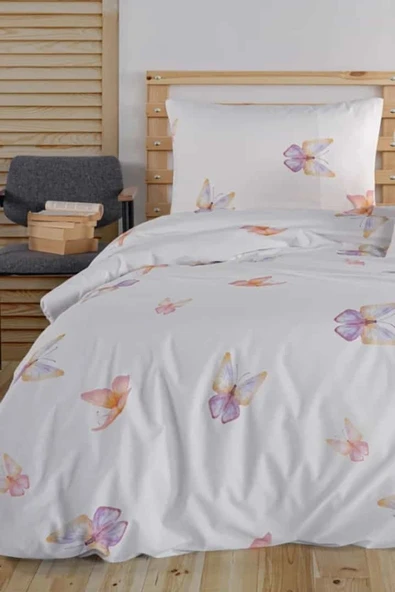 Flutter %100 Pamuk Tek Kişilik Nevresim Takımı ürün görseli 1