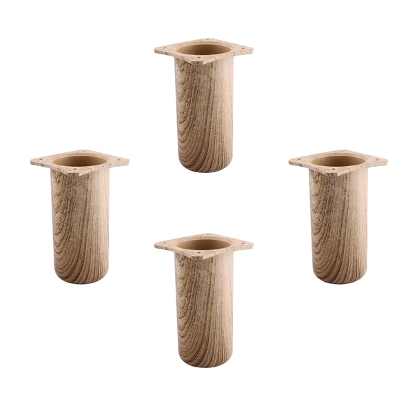 (4 Adet) Plastik Liva Doğal Meşe 15 cm Ayak Mobilya Kanepe Koltuk Baza Yükseltme Ayağı Ayakları ürün görseli