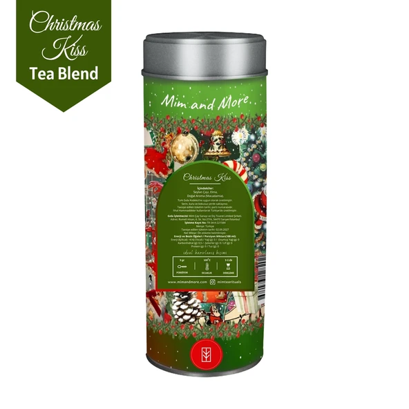 Christmas Kiss 2025 Tea - Macadamia Aromalı Seylan Çayı, 50 G - Resim 2