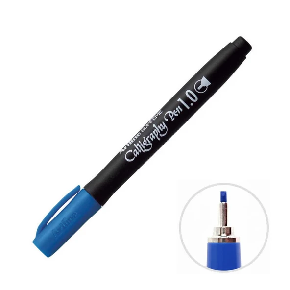 Artline Supreme EPF-241 Kaligrafi Kalemi 1.0 mm Mavi - Resim 2