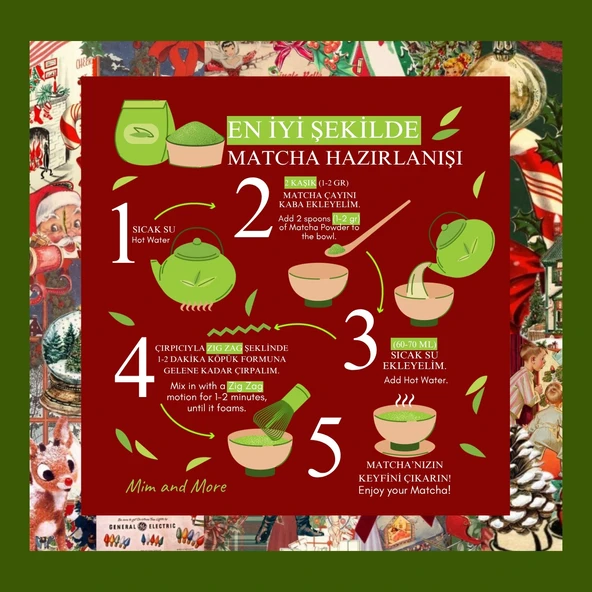 Christmas Kiss 2025 Matcha - Macadamia Aromalı Matcha, 25 g - Resim 5