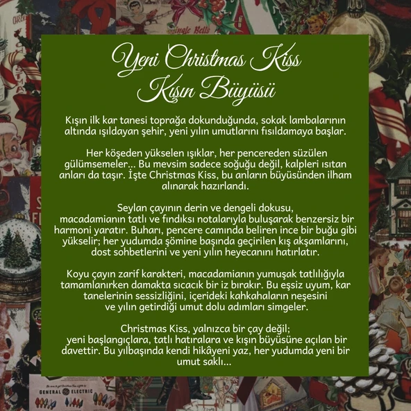 Christmas Kiss 2025 Tea - Macadamia Aromalı Seylan Çayı, 50 G - Resim 5