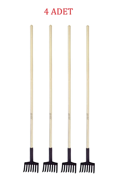 Zeytin Toplama Tırmığı 7 Dişli Ahşap Saplı 120 cm 4 Adet - 2