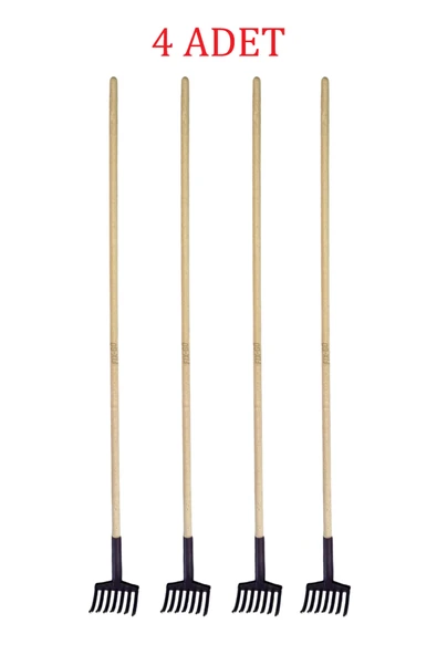 Zeytin Toplama Tırmığı 7 Dişli Ahşap Saplı 150 cm 4 Adet - 2