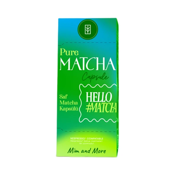Pure Matcha Kapsül - Nespresso Uyumlu Saf Matcha Tozu, 10lu Paket ürün görseli