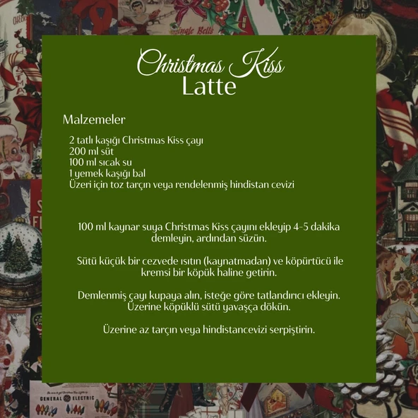 Christmas Kiss 2025 Tea - Macadamia Aromalı Seylan Çayı, 50 G - Resim 6