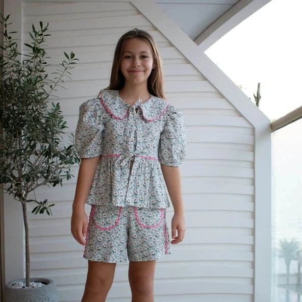 KOKORI KIDS İlia Bluz – Seafoam Green - 2