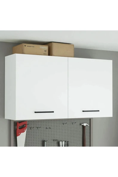 Tdesigno Fin Mutfak Üst Modül 120 cm Beyaz-Çok Amaçlı Dolap ürün görseli