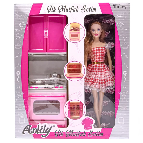 Anlily İlk Mutfak Setim Bebekli Fırın - Resim 2