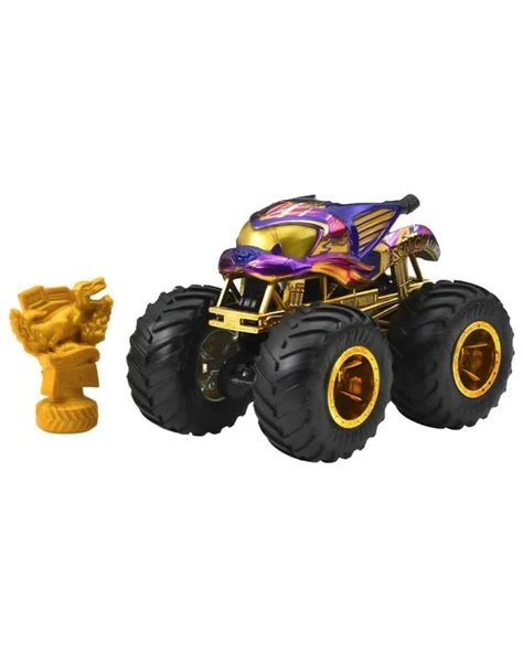 Hot Wheels Monster Trucks Live Bigfoot 50. Yıl Özel Seri Scratch Attack JDW04 - Resim 2