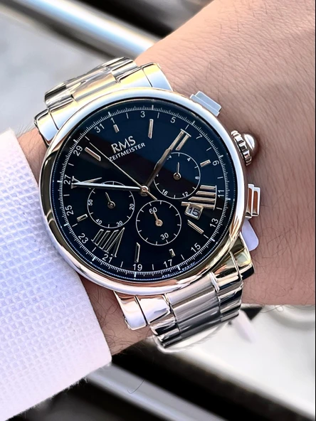 RMS Romanson İç Fonksiyonları Aktif  Özel Seri Kararmaz Renk Atmaz 5 Atm Erkek Kol Saati AG2058.02 - Resim 3