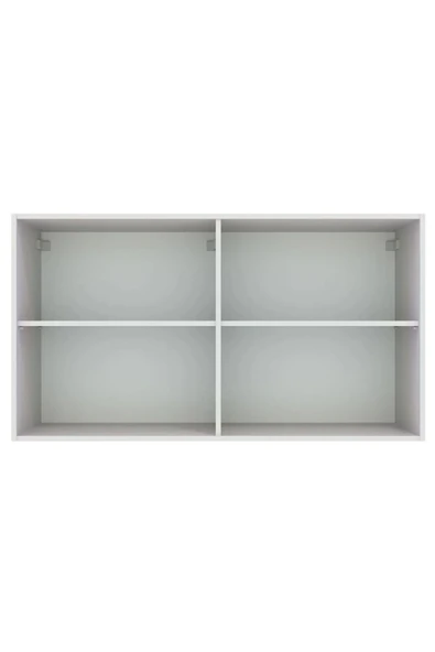 Tdesigno Fin Mutfak Üst Modül 120 cm Beyaz-Çok Amaçlı Dolap - Resim 5