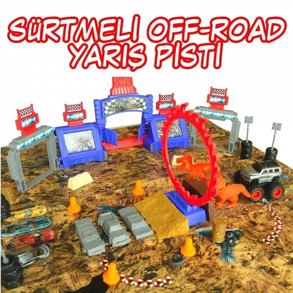 Sürtmeli Off-Road Yarış Oyun Pisti ürün görseli