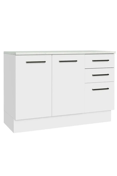 Tdesigno Yale Mutfak Alt Modül 3 Çekmeceli -2 Kapaklı-120 Cm -tezgah Dahil - Resim 3