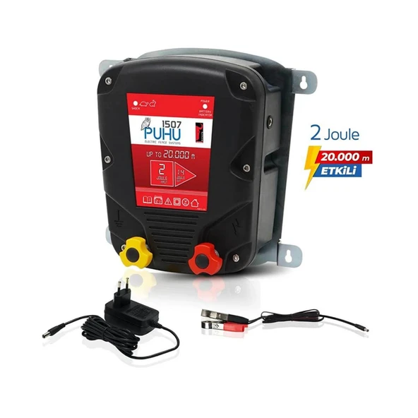 Puhu Elektrikli Çit Cihazı (2 Joule = 20.000 M) - Resim 3