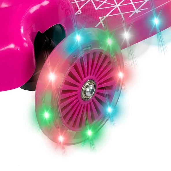 Evo 3 Tekerlekli Move'n Groove Işıklı Pembe Scooter - Resim 5