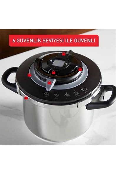 Clipso Chef Düdüklü Tencere Seti - 6 Litre + 4,5 Litre - 7