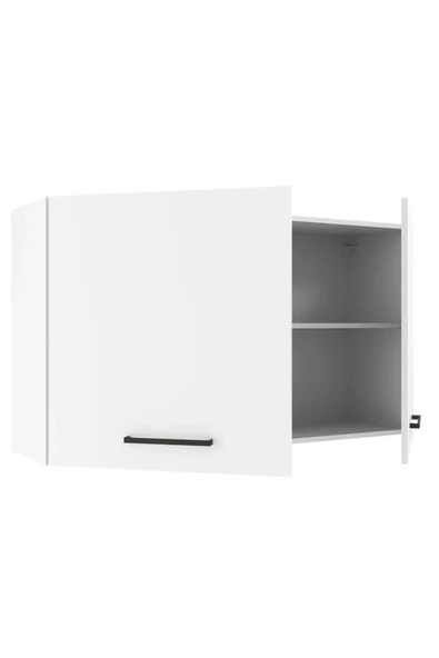 Tdesigno Fin Mutfak Üst Modül 120 cm Beyaz-Çok Amaçlı Dolap - Resim 3