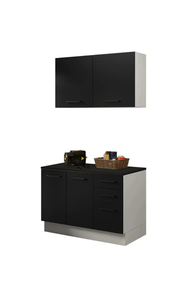 Tdesigno Milot Çok Amaçlı Dolap-Mikrodalga-Erzak-Airfryer-Mutfak-Kiler Dolabı-Kahve Köşesi-Beyaz-120 cm - Resim 3