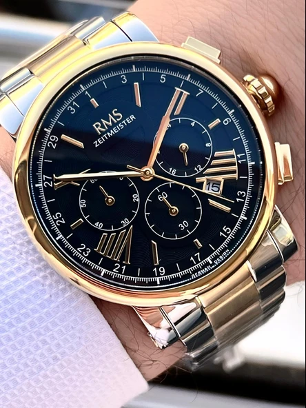 RMS Romanson İç Fonksiyonları Aktif  Özel Seri Kararmaz Renk Atmaz 5 Atm Erkek Kol Saati AG2058.05 - Resim 2