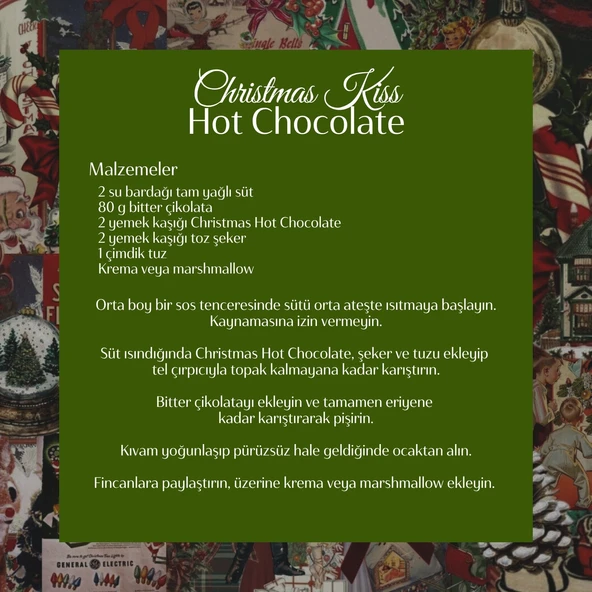 Christmas Kiss 2025 Hot Chocolate - Macadamia Aromalı Sıcak Çikolata, 50 G - Resim 5
