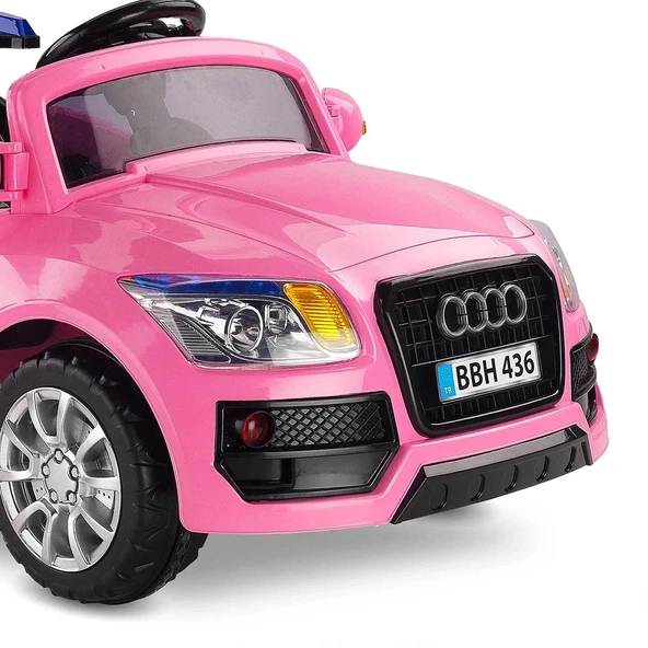 436 Audi 12V Pembe Akülü Araba - Resim 5