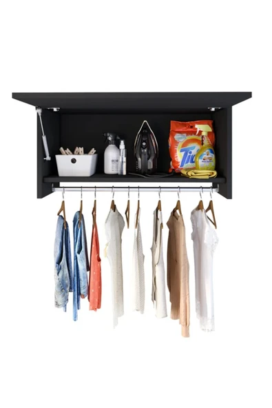 Tdesigno Pırıl Çok Amaçlı Dolap-Askılık-Erzak-Mutfak-Kiler Dolabı-Açık Dolap-60 cm - Resim 2