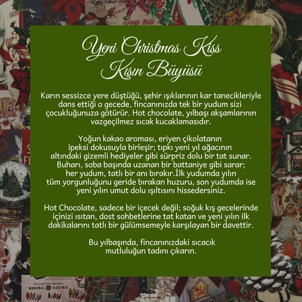 Christmas Kiss 2025 Hot Chocolate - Macadamia Aromalı Sıcak Çikolata, 50 G - Resim 4