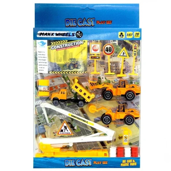 Max Wheels 1:87 Oyun Seti 20 Parça - Resim 4