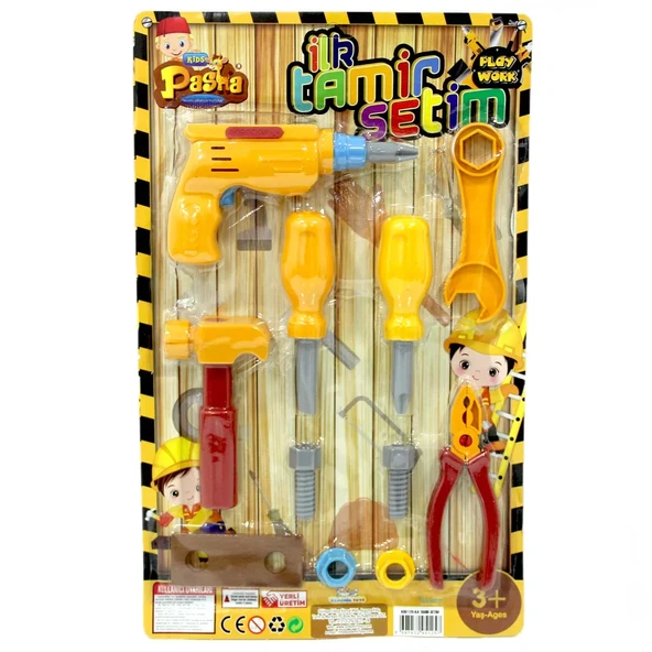 Kartela 11 Parça Renkli Tamir Seti ürün görseli 1