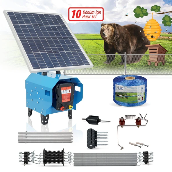 Puhu Compact Model Kuruluma Hazır Elektrikli Çit Sistemi (10 Dönümlük) (8 Joule) ürün görseli 1