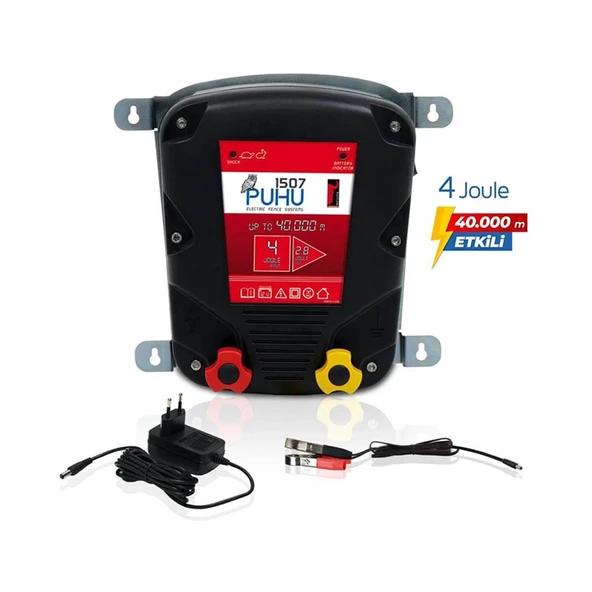 Puhu Elektrikli Çit Cihazı (4 Joule = 40.000 M) - Resim 2