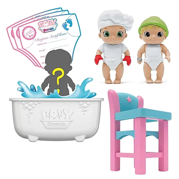 Baby Secrets Sürpriz Figür ve Bebek Arabası Seti - Resim 4