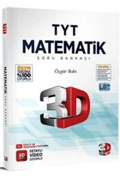 3D Yayınları TYT Matematik Soru Bankası 2023 Baskı ürün görseli 1