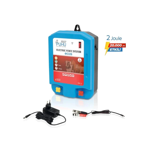 Puhu Ecos Elektrikli Çit Cihazı (2 Joule = 20.000 M) - Resim 2