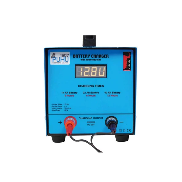 Puhu Mikro İşlemci Kontrollü Akü Şarj Cihazı - Resim 3