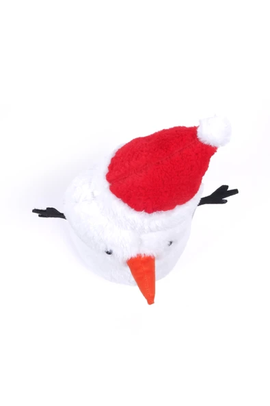 Yılbaşı Peluş Kardan Adam Hediyelik Dekoratif Uyku ve Oyun Arkadaşı Oyuncak - 6