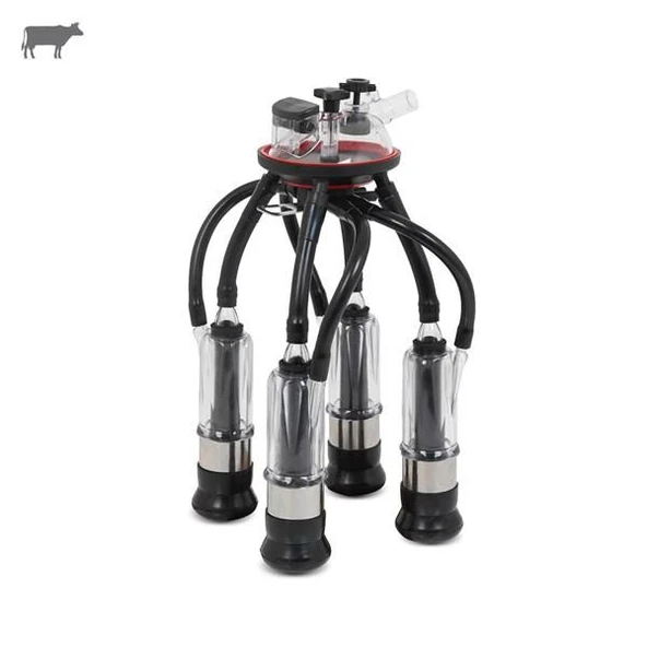 Melasty 240 cc Sağım Demeti (Şeffaf Kılıf/Algan 24 Kısa Meme Lastiği-Kauçuk) ürün görseli