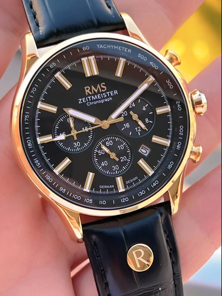 Romanson Deri Kordon İç Fonksiyonları Aktif 5 Atm Suya Dayanıklı Erkek Kol Saati AG1578.07 - 4