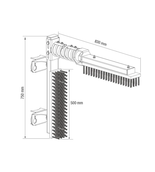 Melasty Mekanik Büyükbaş Hayvan Kaşıma Fırçası - Resim 2