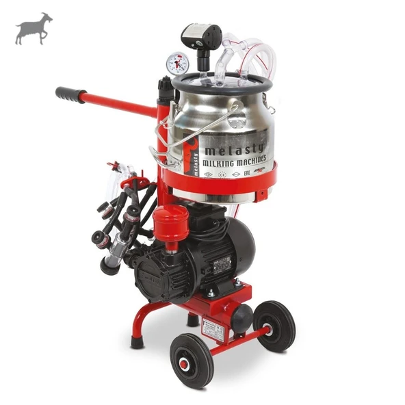 Melasty Micro İkili Keçi Süt Sağma Makinesi (Paslanmaz Güğüm-Kauçuk) (Kuru) ürün görseli