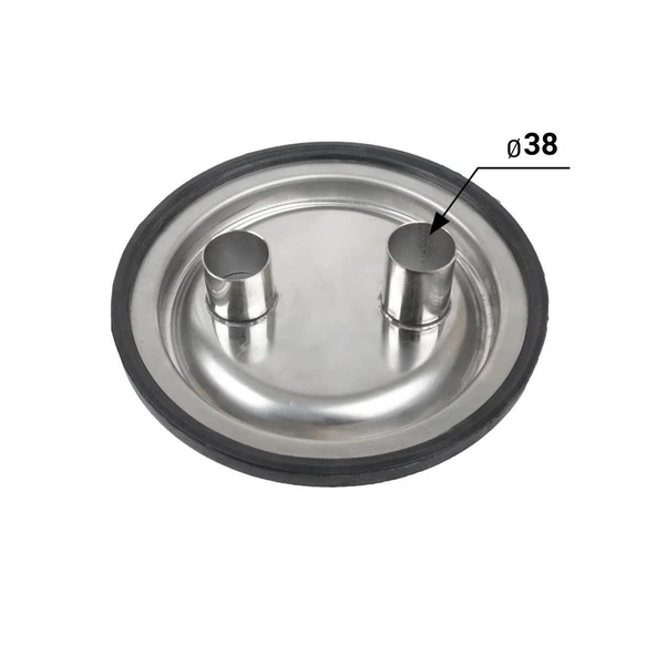 Melasty Süt Sağma Makinesi Paslanmaz Güğüm Transfer Kapağı Contalı 38 MM ürün görseli 1