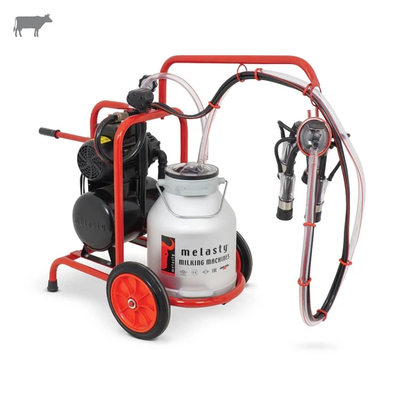 Melasty Tekli İnek Süt Sağma Makinesi (Alüminyum Güğüm-Kauçuk) (Yağlı) ürün görseli